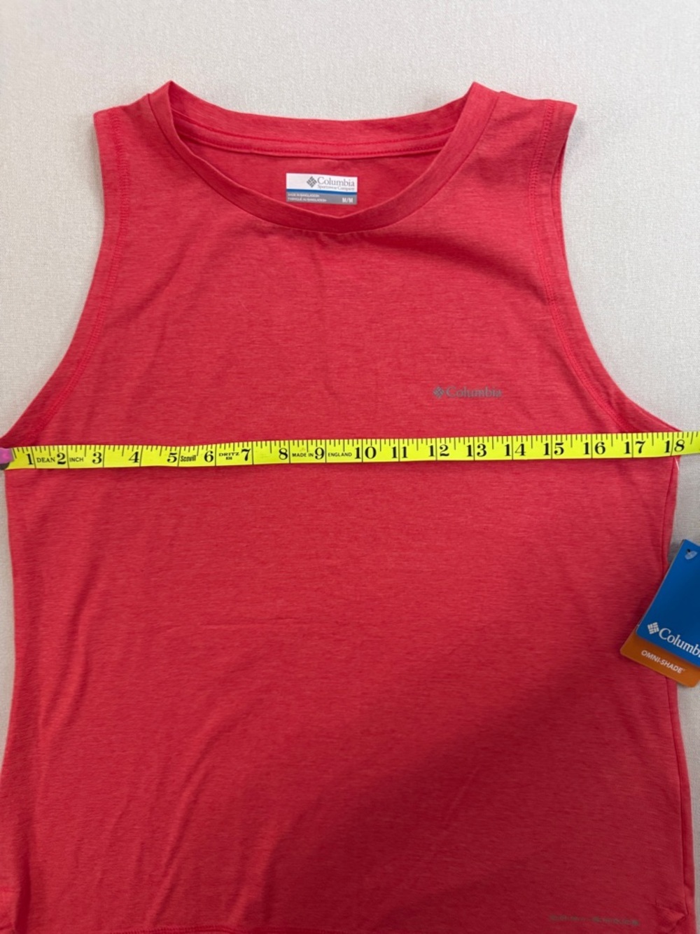Columbia Red,Orange Women's Sleeveless Tank Top - Picture 4 of 7